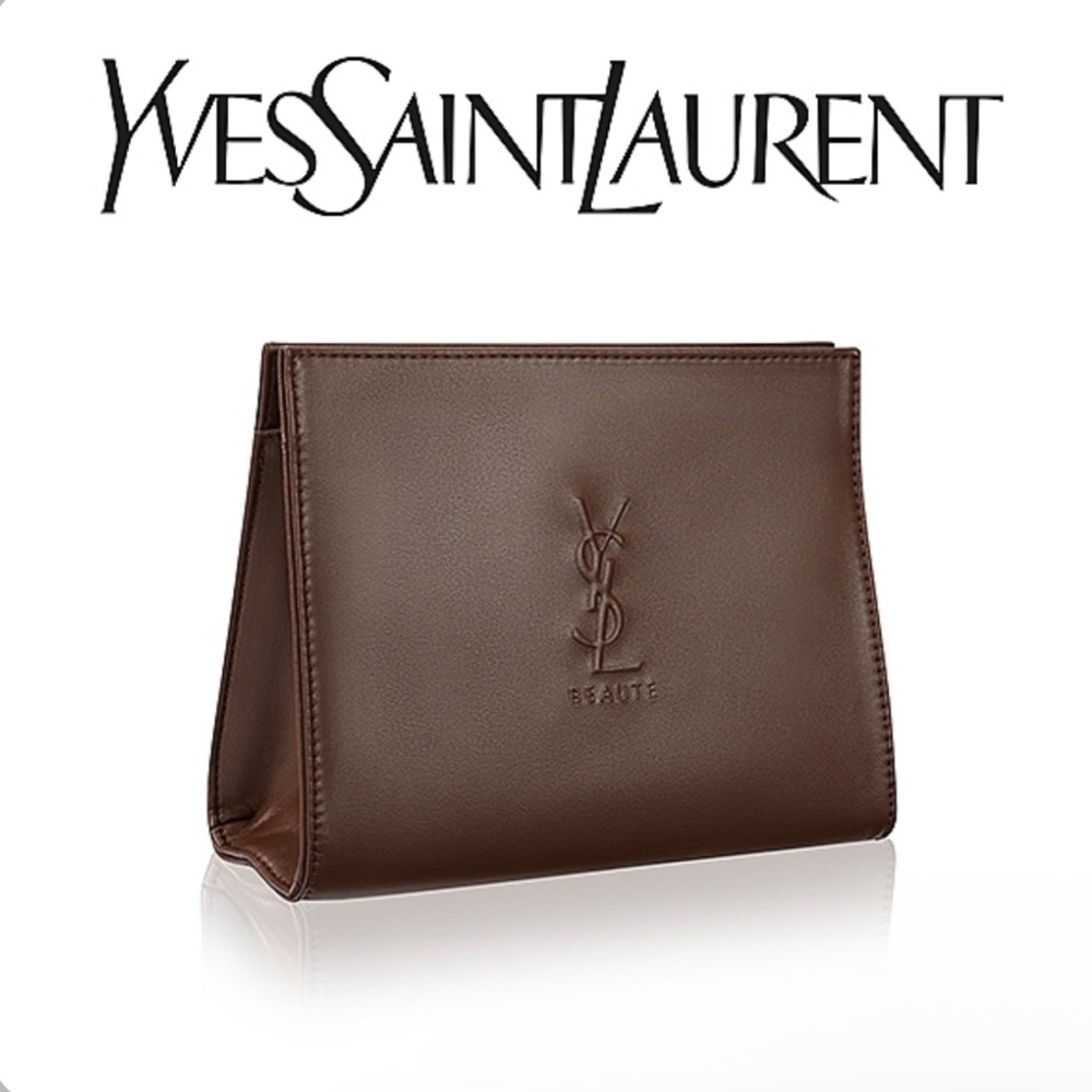 YSL Yves Saint Laurent Beauty Cosmetic Bag Novelty NWT - Picture 2 of 9